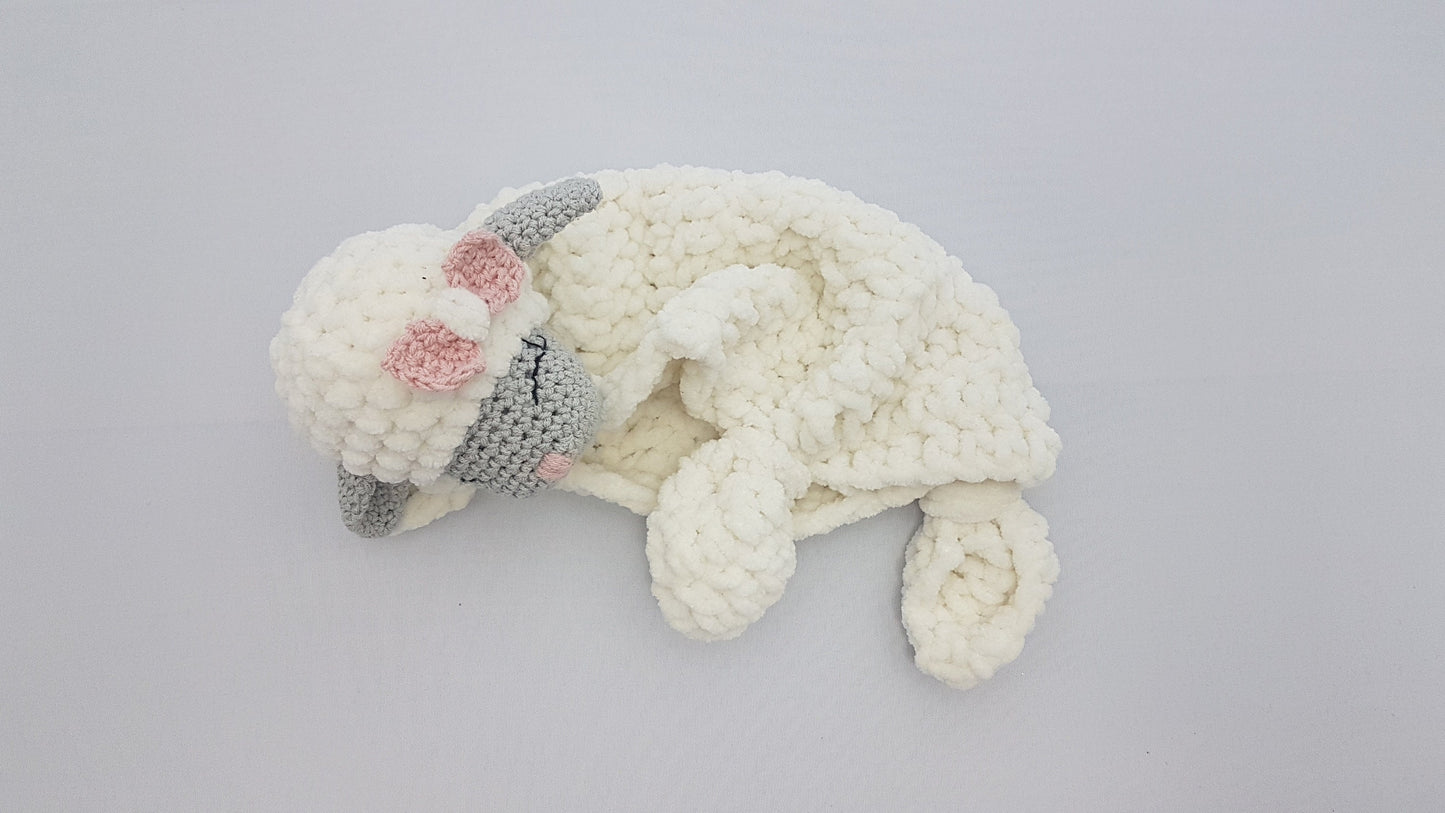 Little Mary Lamb Lovey Crochet Pattern PDF