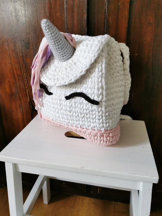 Unicorn T-Shirt Yarn Backpack Crochet Pattern PDF