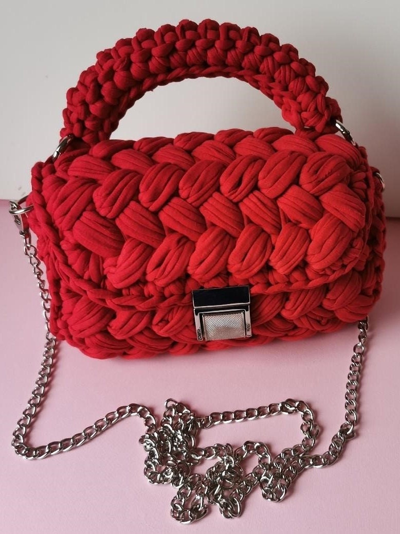 T-Shirt Yarn Clutch Crochet Pattern PDF