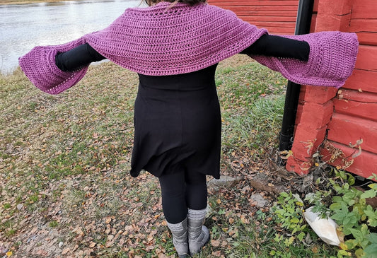 Molly Pocket Shawl Crochet Pattern PDF