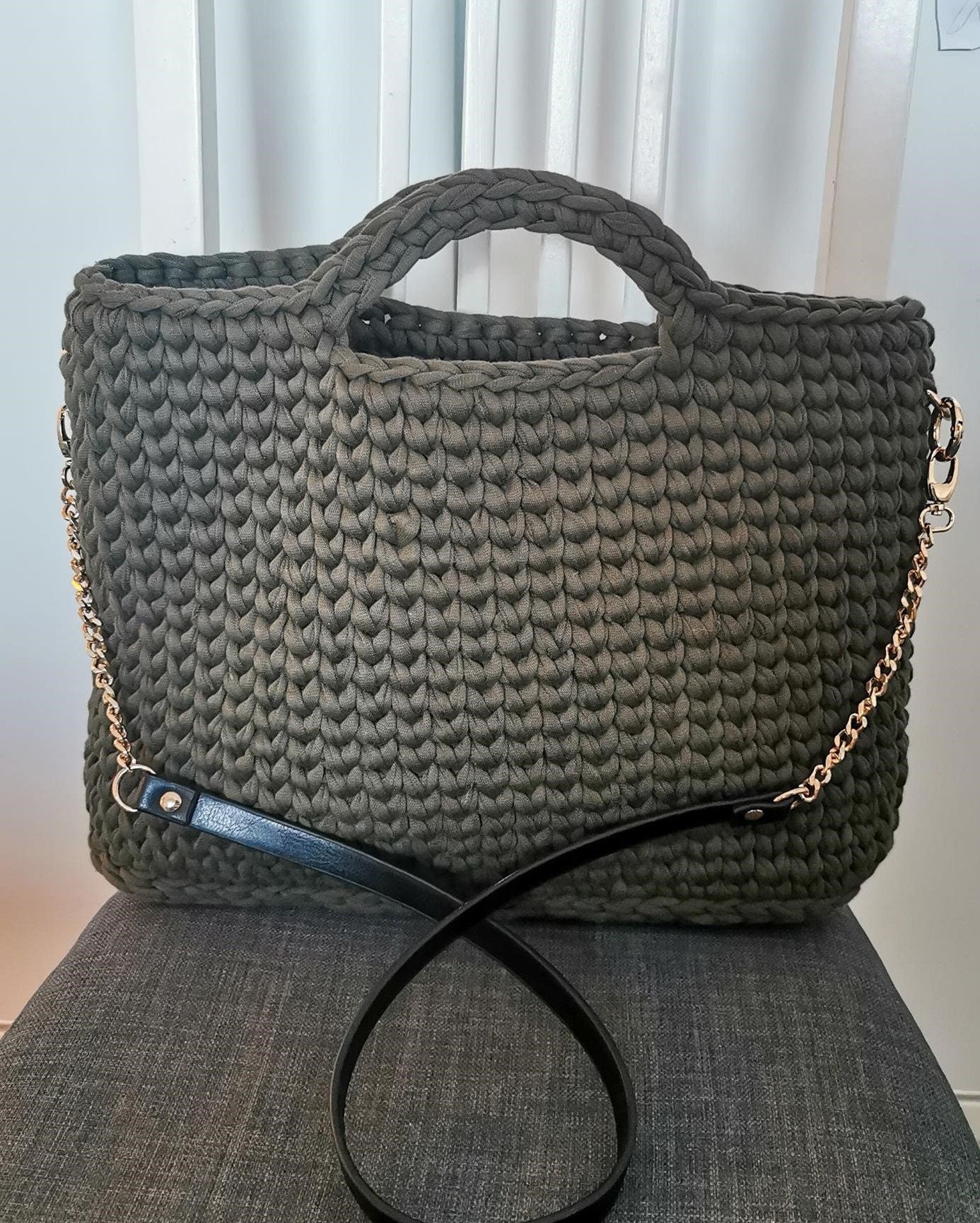 T-Shirt Yarn Handbag Crochet Pattern PDF