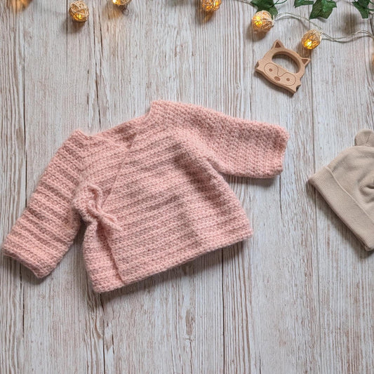 Kimono Style Baby Cardigan Crochet Pattern PDF