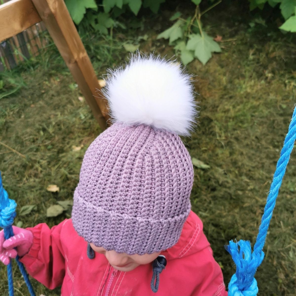 Mommy and Me Ribbed Beanie Crochet Pattern PDF