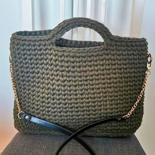T-Shirt Yarn Handbag Crochet Pattern PDF