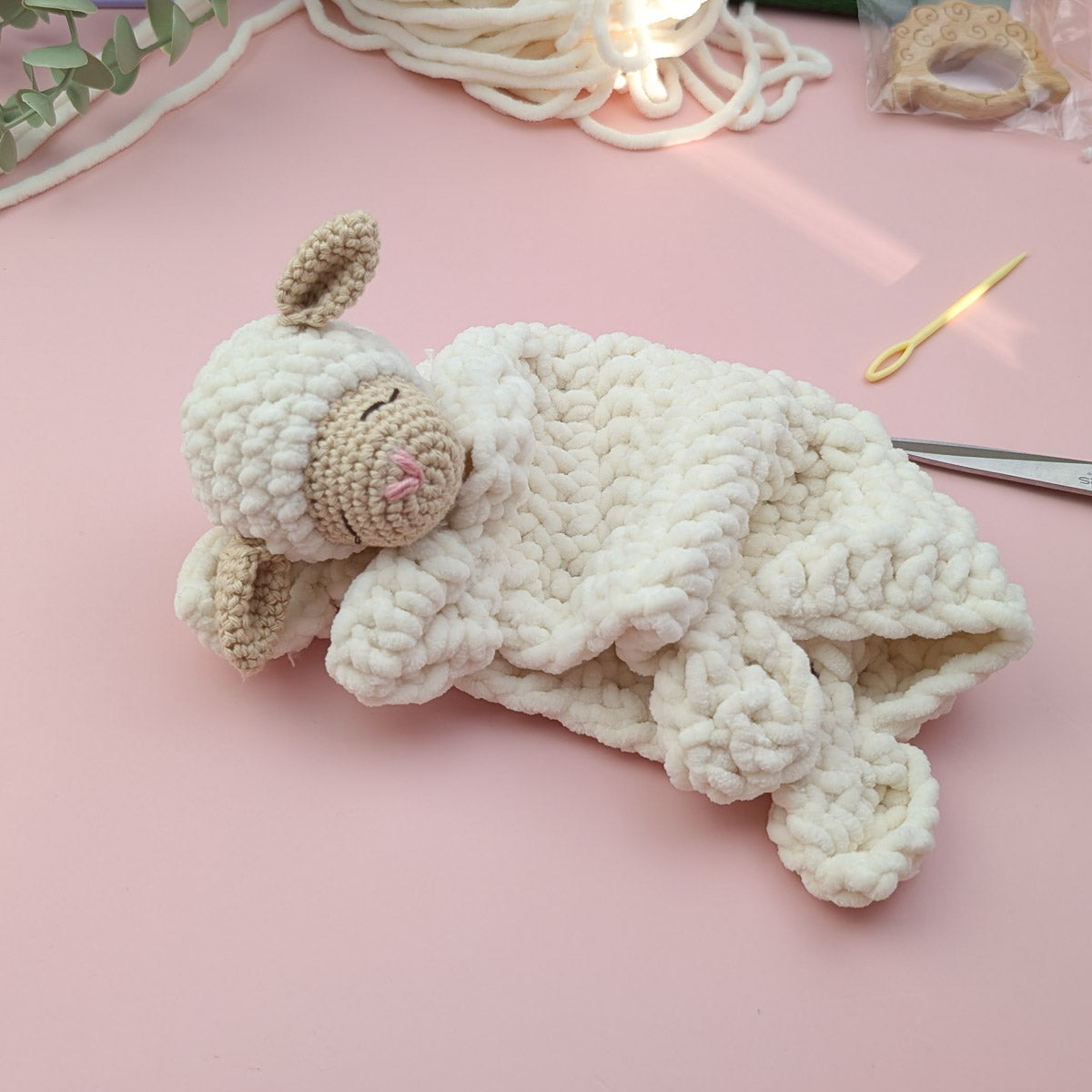 Little Mary Lamb Lovey Crochet Pattern PDF
