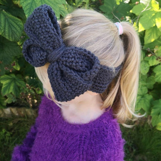 Bow Ear Warmer Crochet Pattern PDF