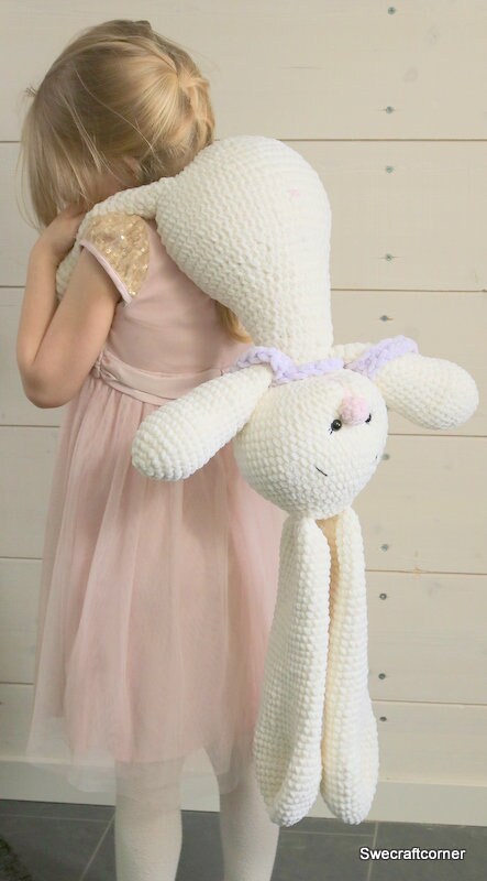 Big Eared Bunny Crochet Pattern PDF