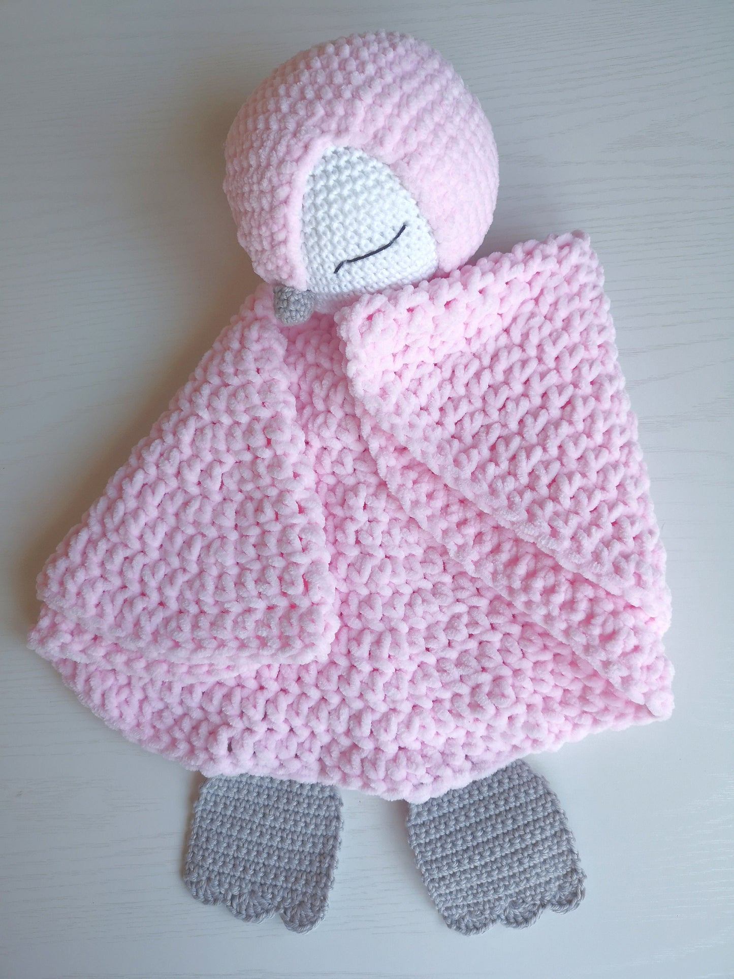 Penguin Baby Lovey Crochet Pattern PDF