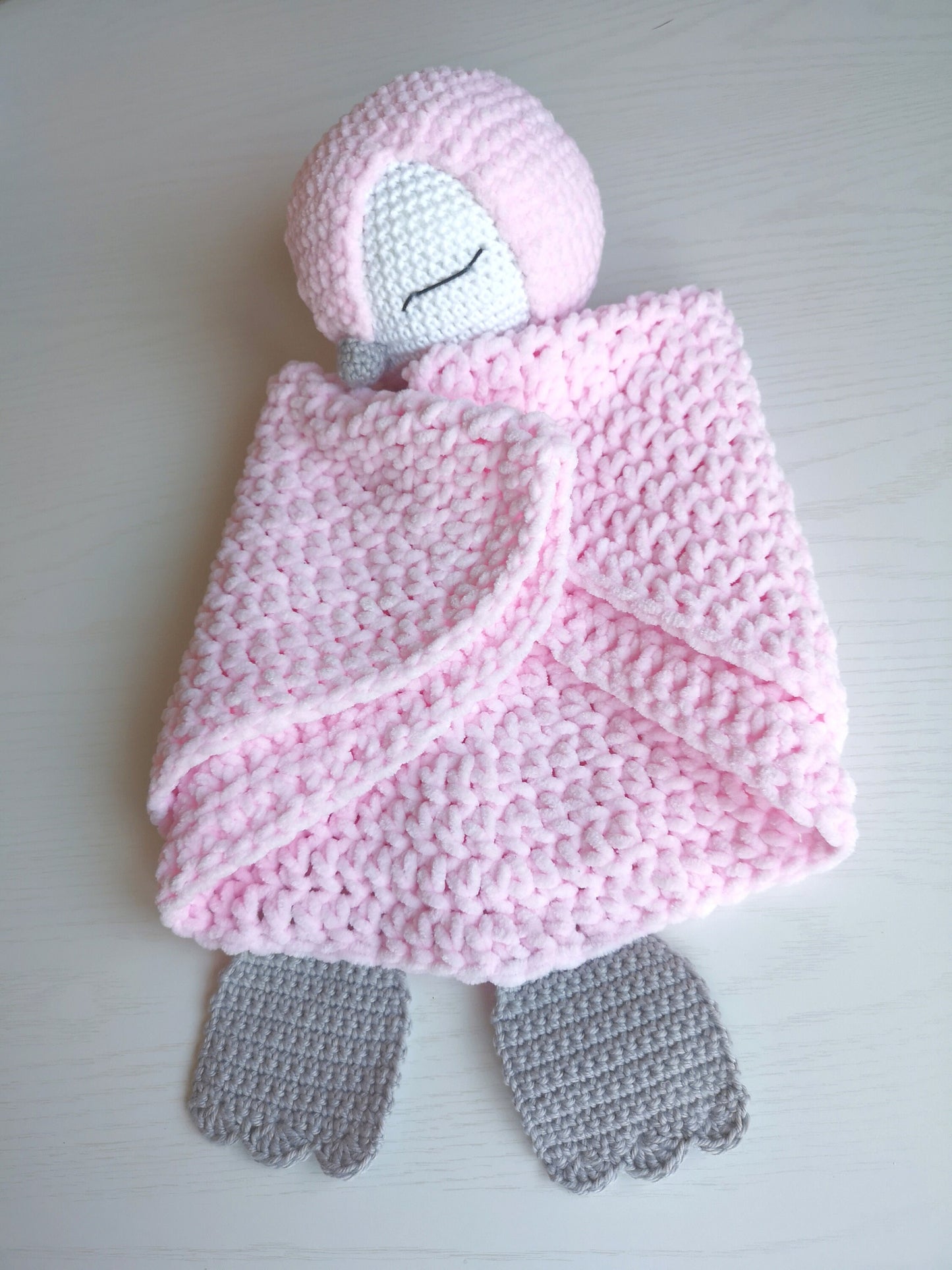 Penguin Baby Lovey Crochet Pattern PDF