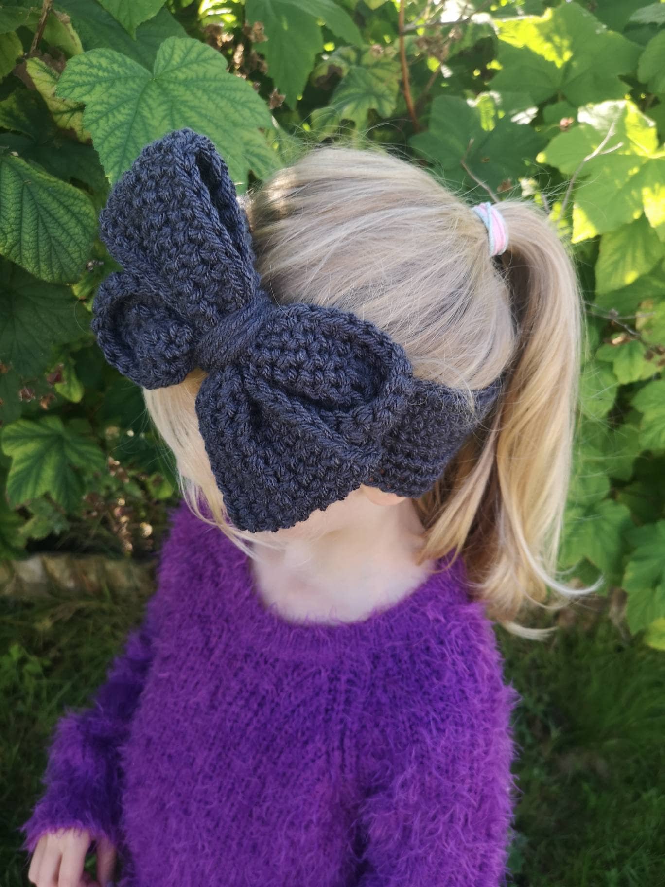 Bow Ear Warmer Crochet Pattern PDF