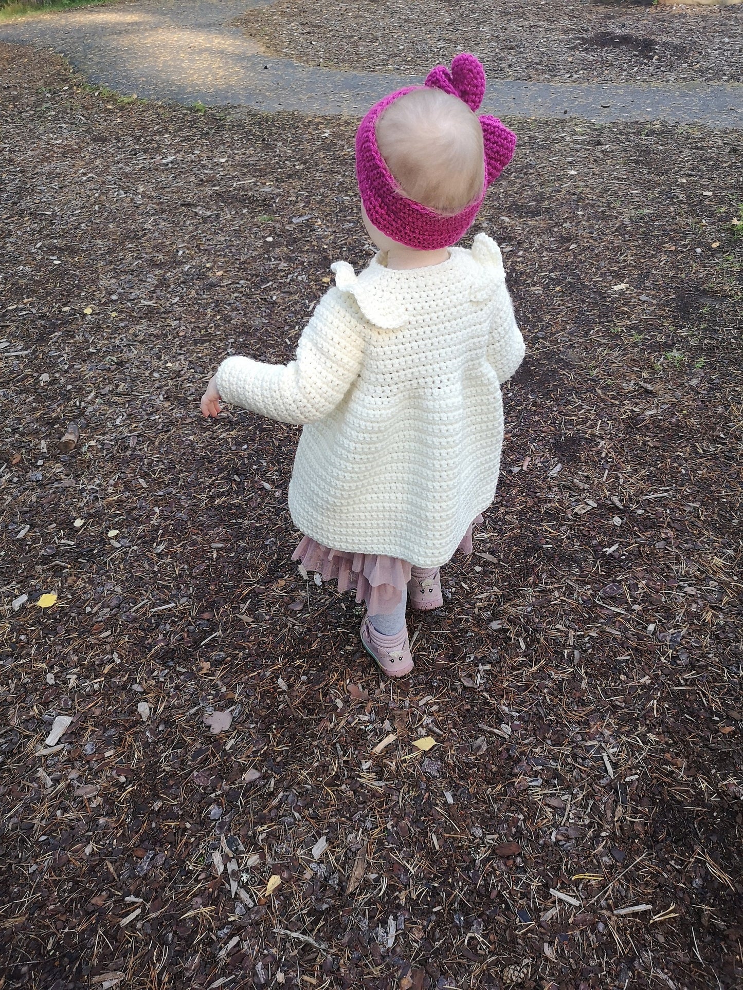 Girls Ruffle Coat Crochet Pattern PDF
