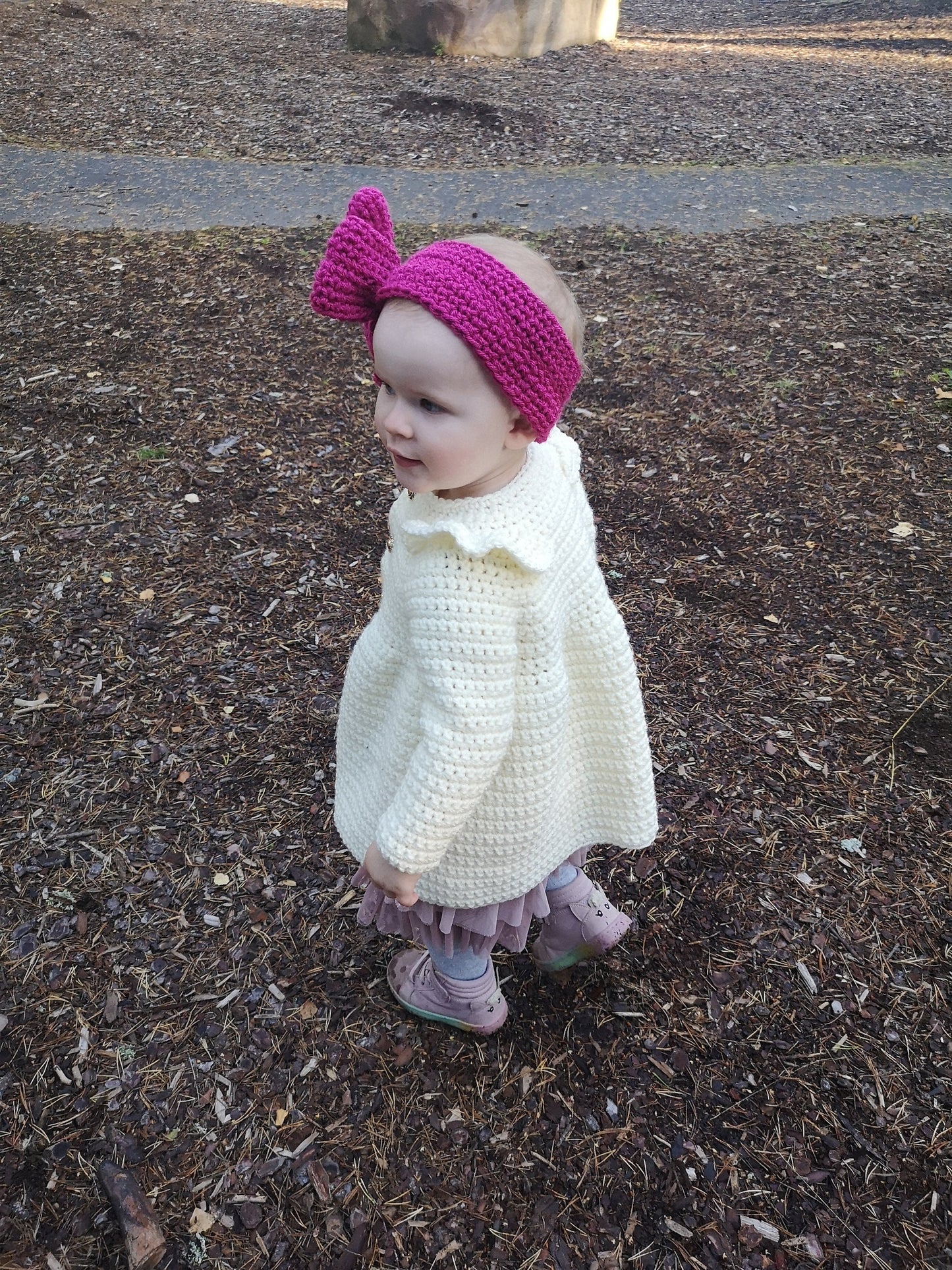 Girls Ruffle Coat Crochet Pattern PDF