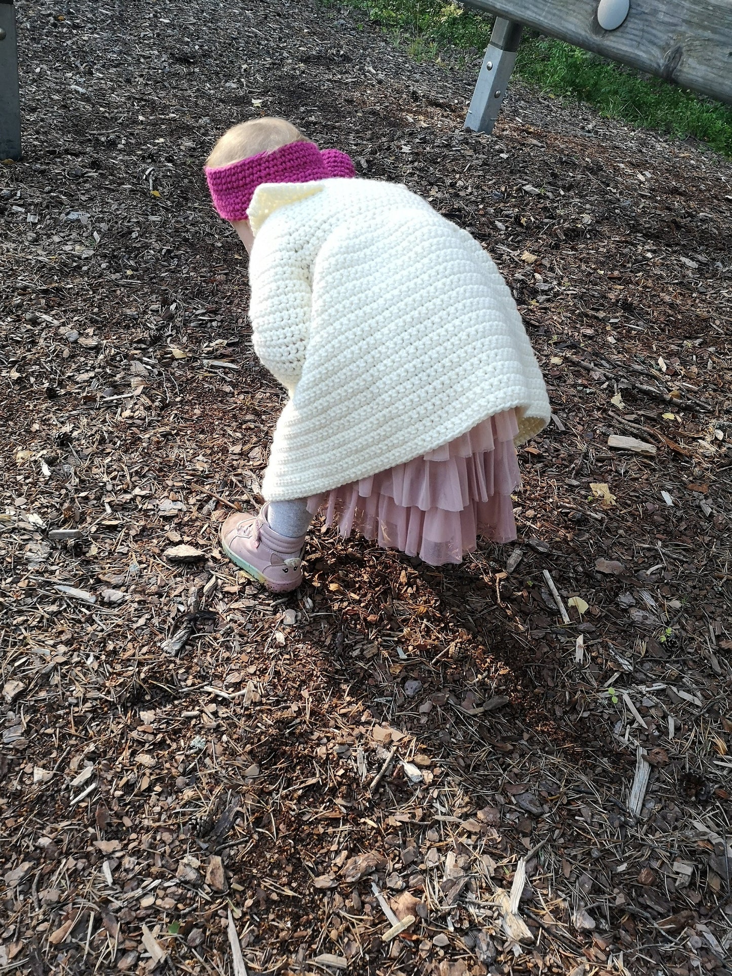 Girls Ruffle Coat Crochet Pattern PDF