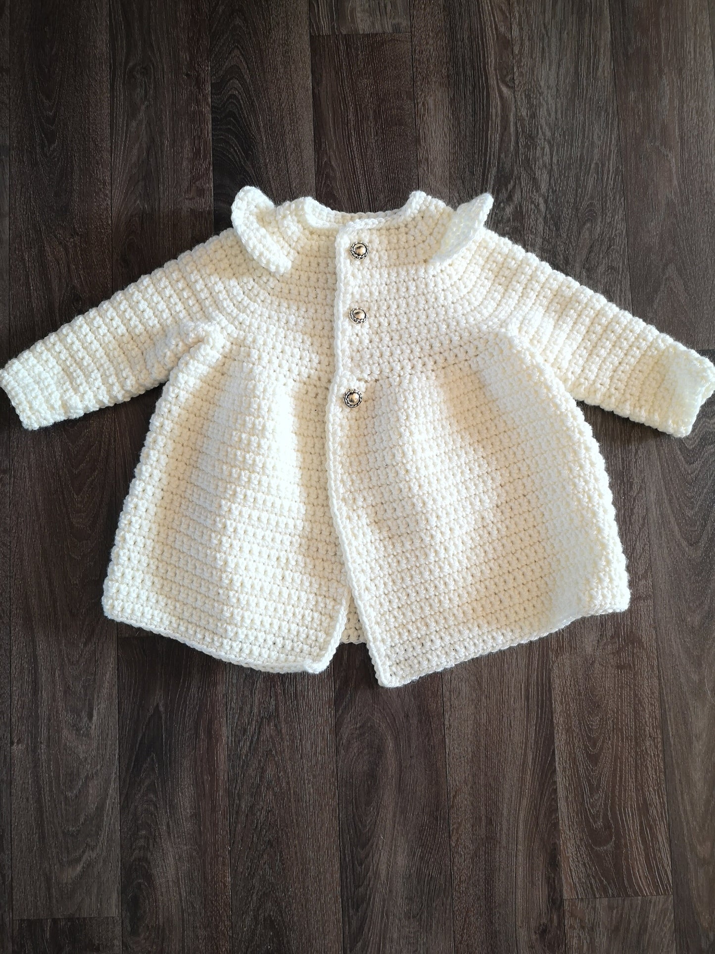 Girls Ruffle Coat Crochet Pattern PDF