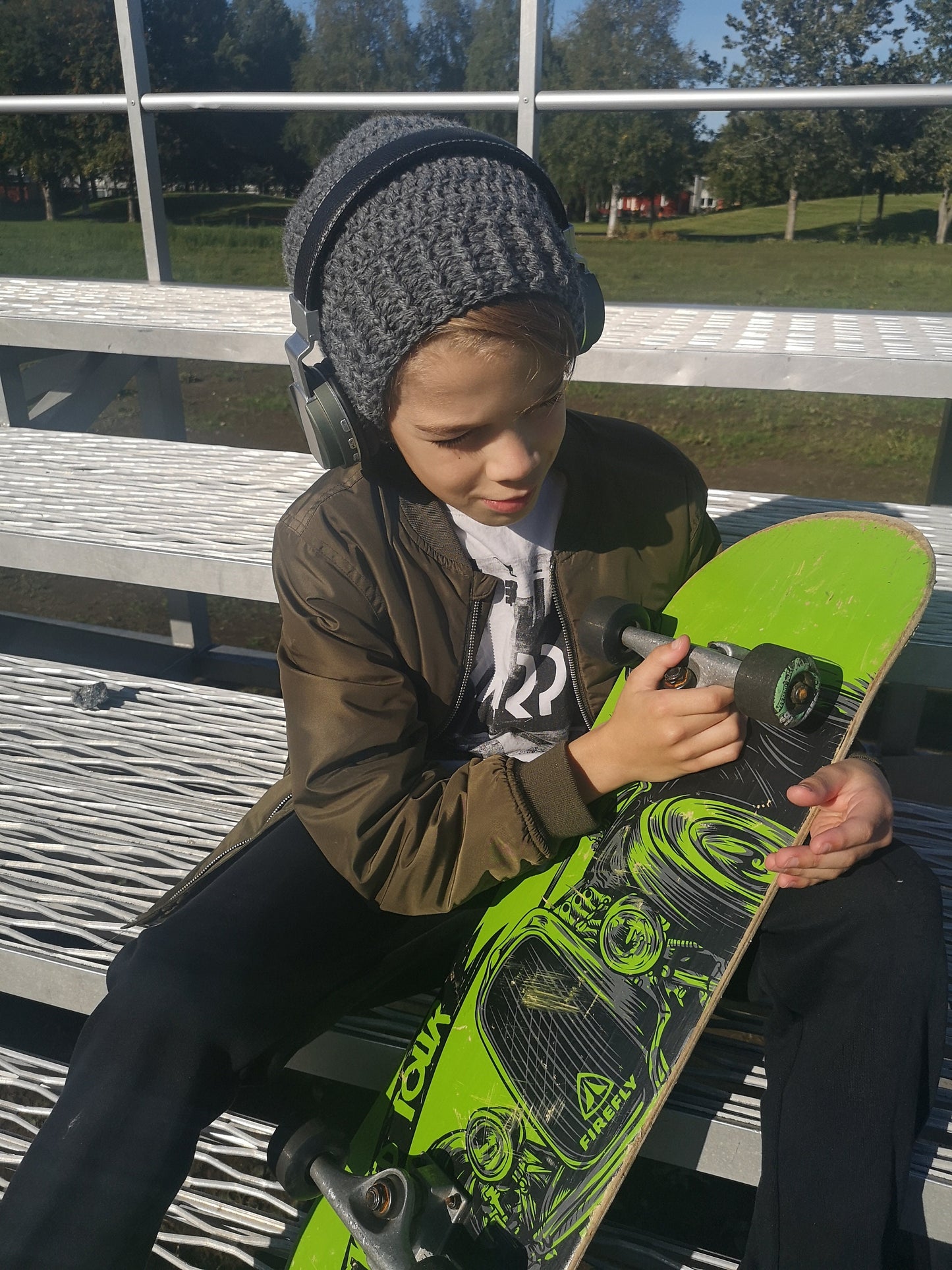Feel the Beat Beanie Crochet Pattern PDF