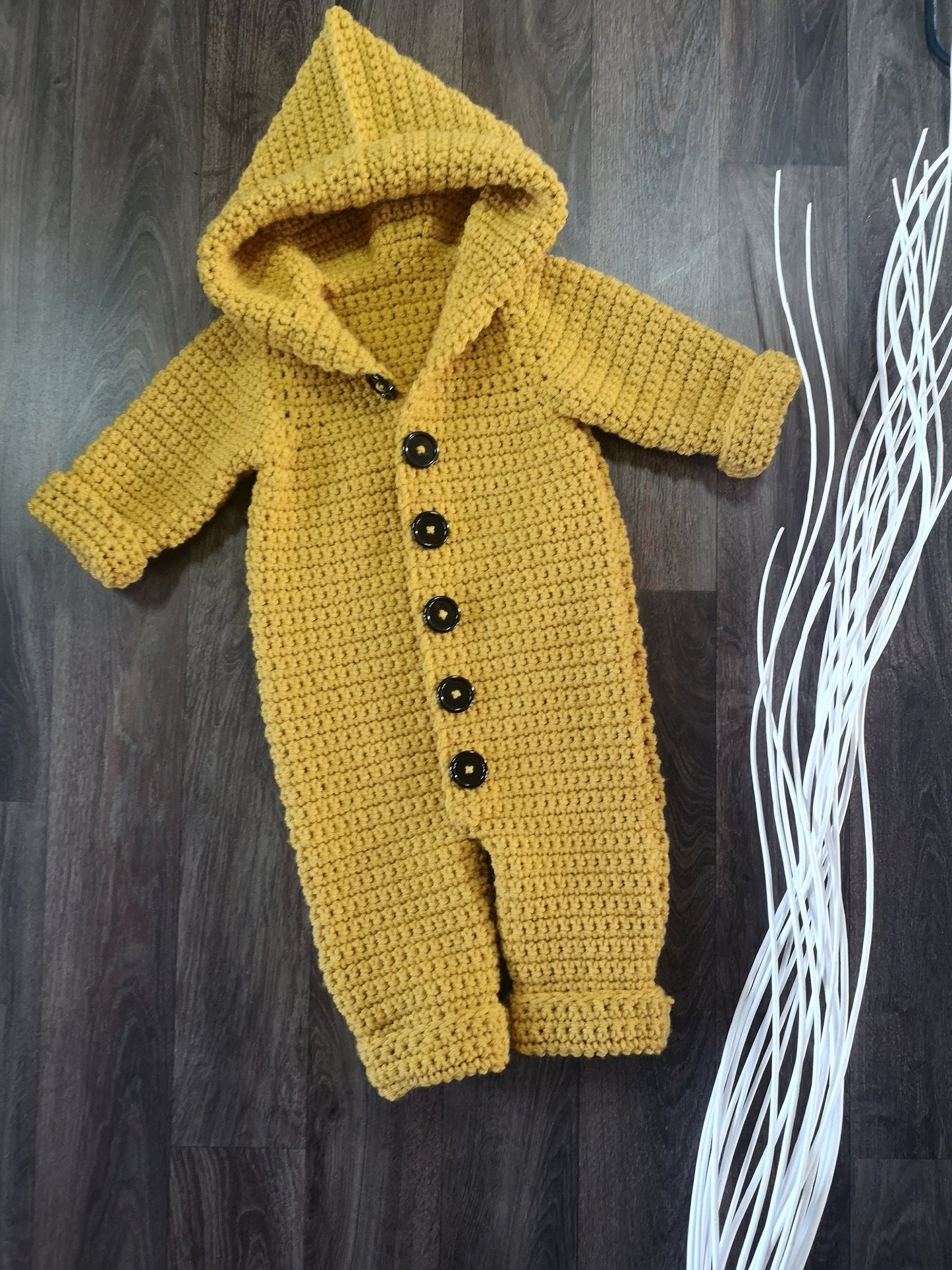 Baby Snowsuit Crochet Pattern PDF