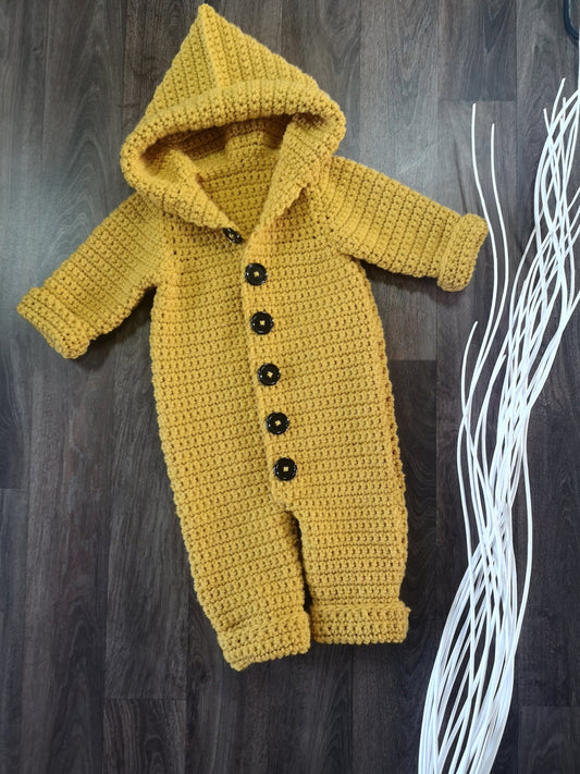 Baby Snowsuit Crochet Pattern PDF