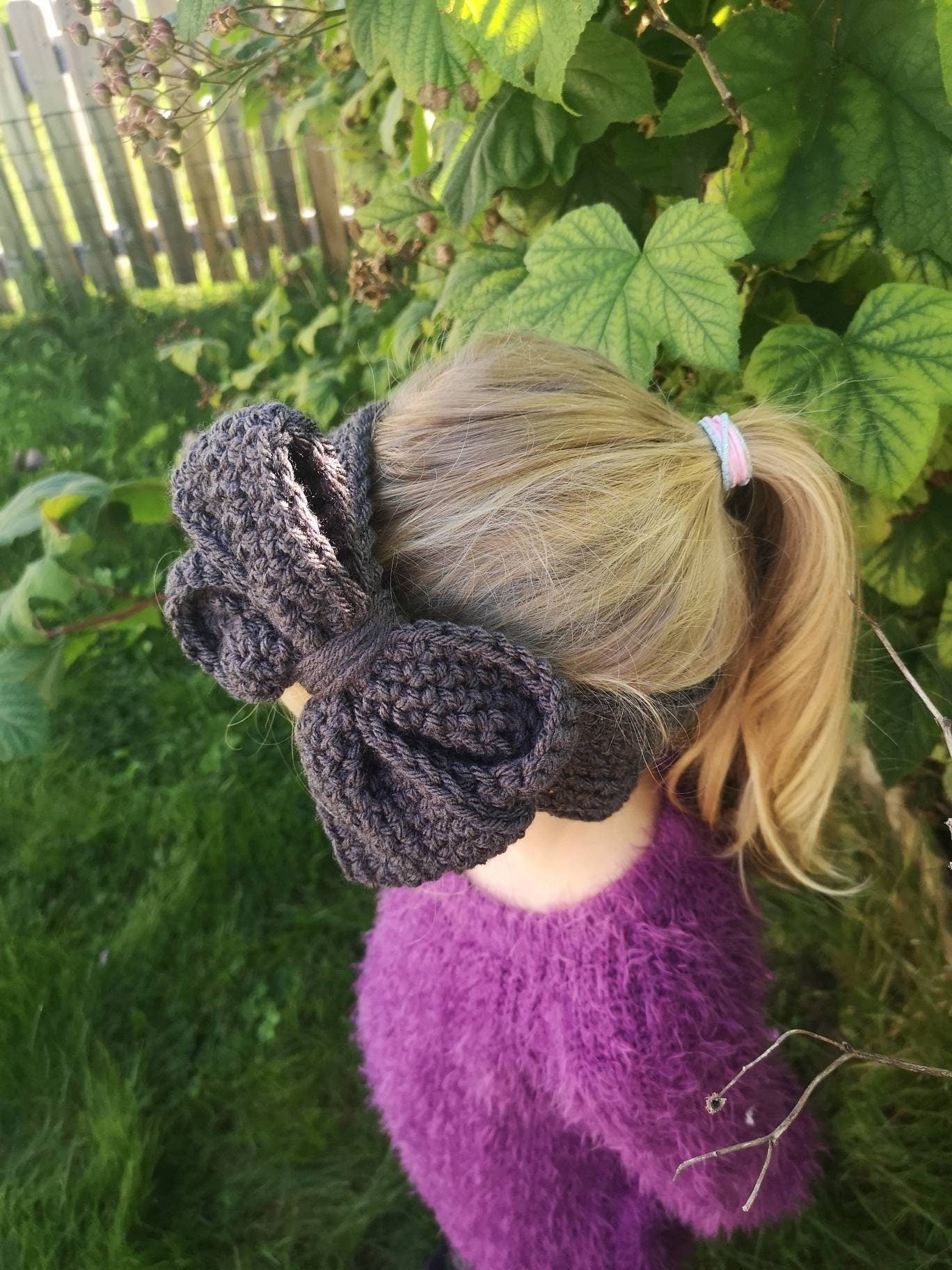 Bow Ear Warmer Crochet Pattern PDF