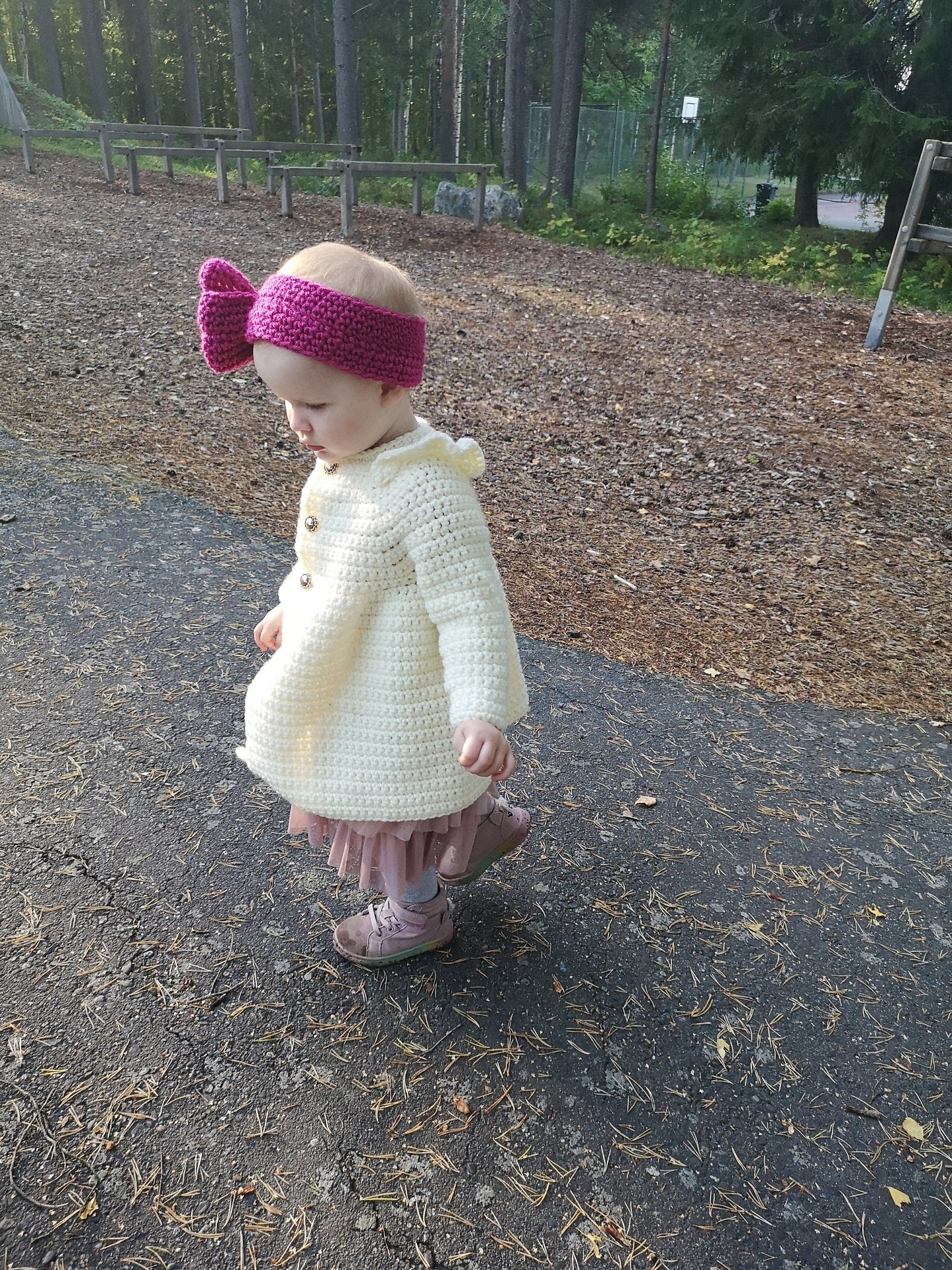 Girls Ruffle Coat Crochet Pattern PDF