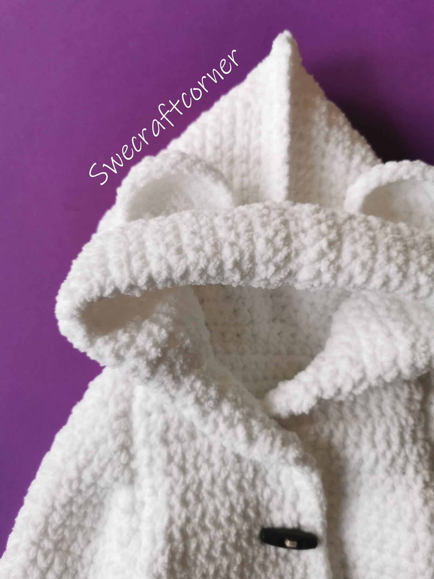 Baby Coat With Bear Ears Crochet Pattern PDF