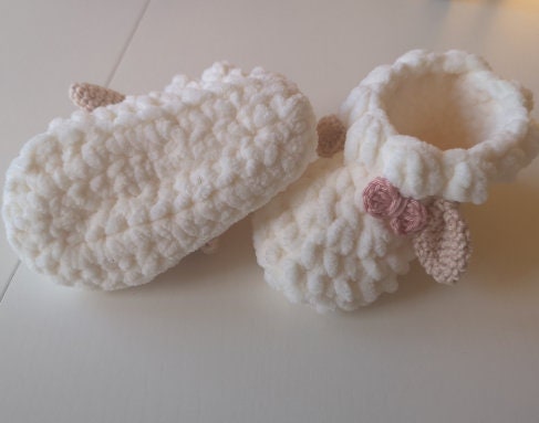 Lamb Baby booties Crochet Pattern PDF