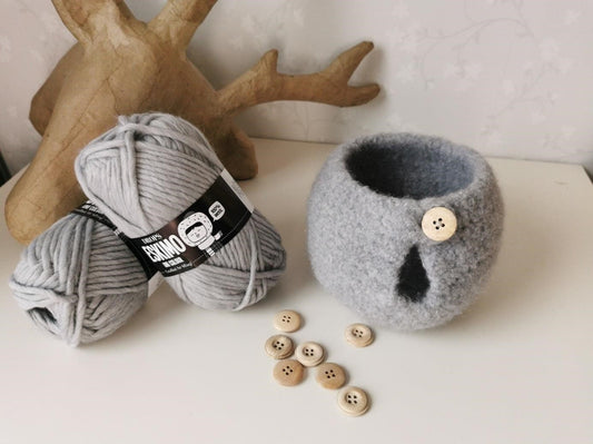 Felted Yarn Bowl Crochet Pattern PDF