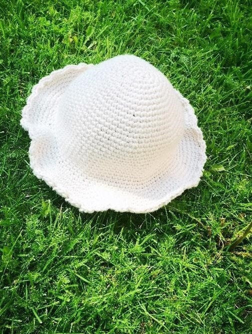 Kids Sunhat Crochet Pattern PDF