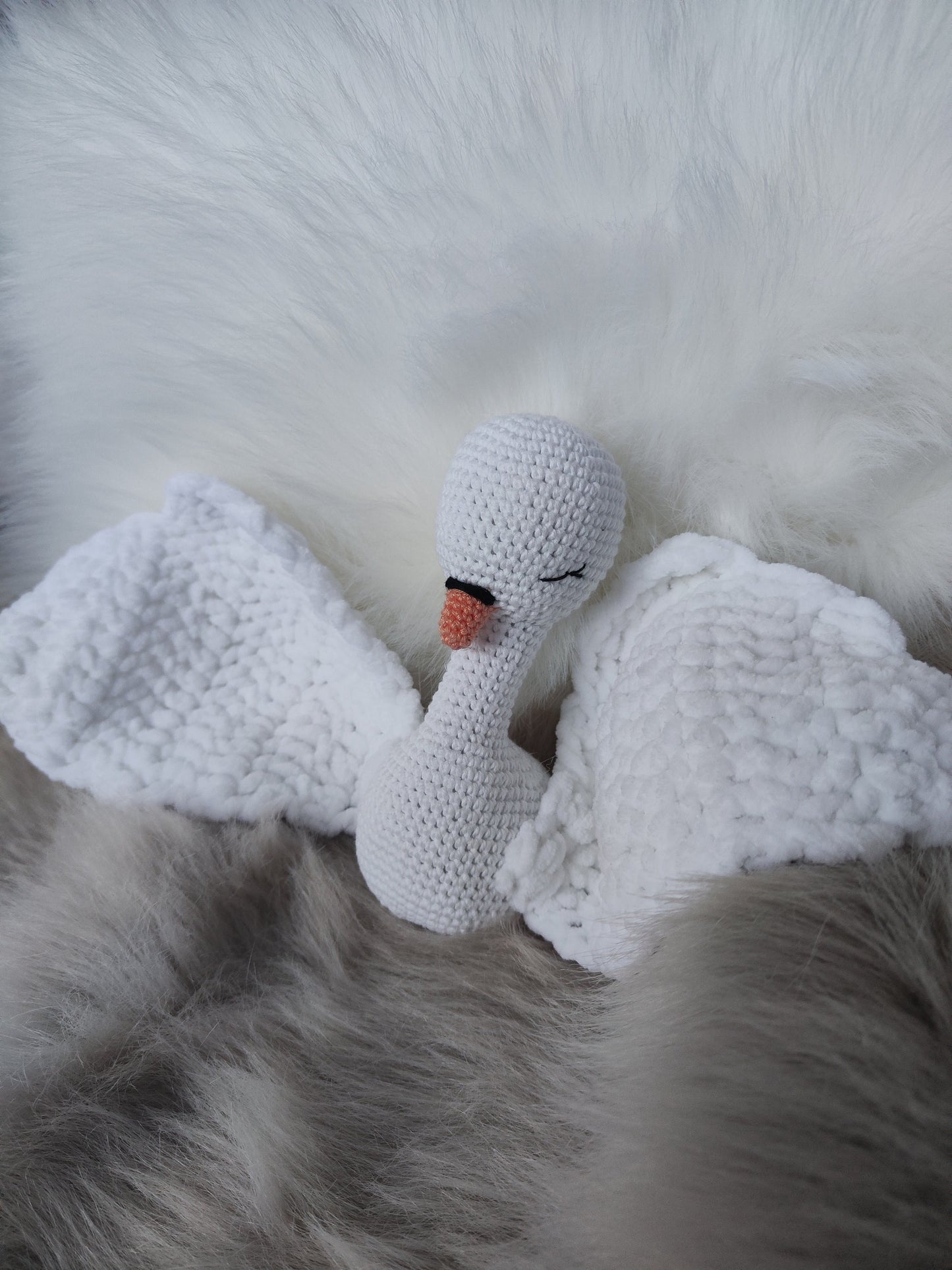 Swan Baby Lovey Crochet Pattern PDF