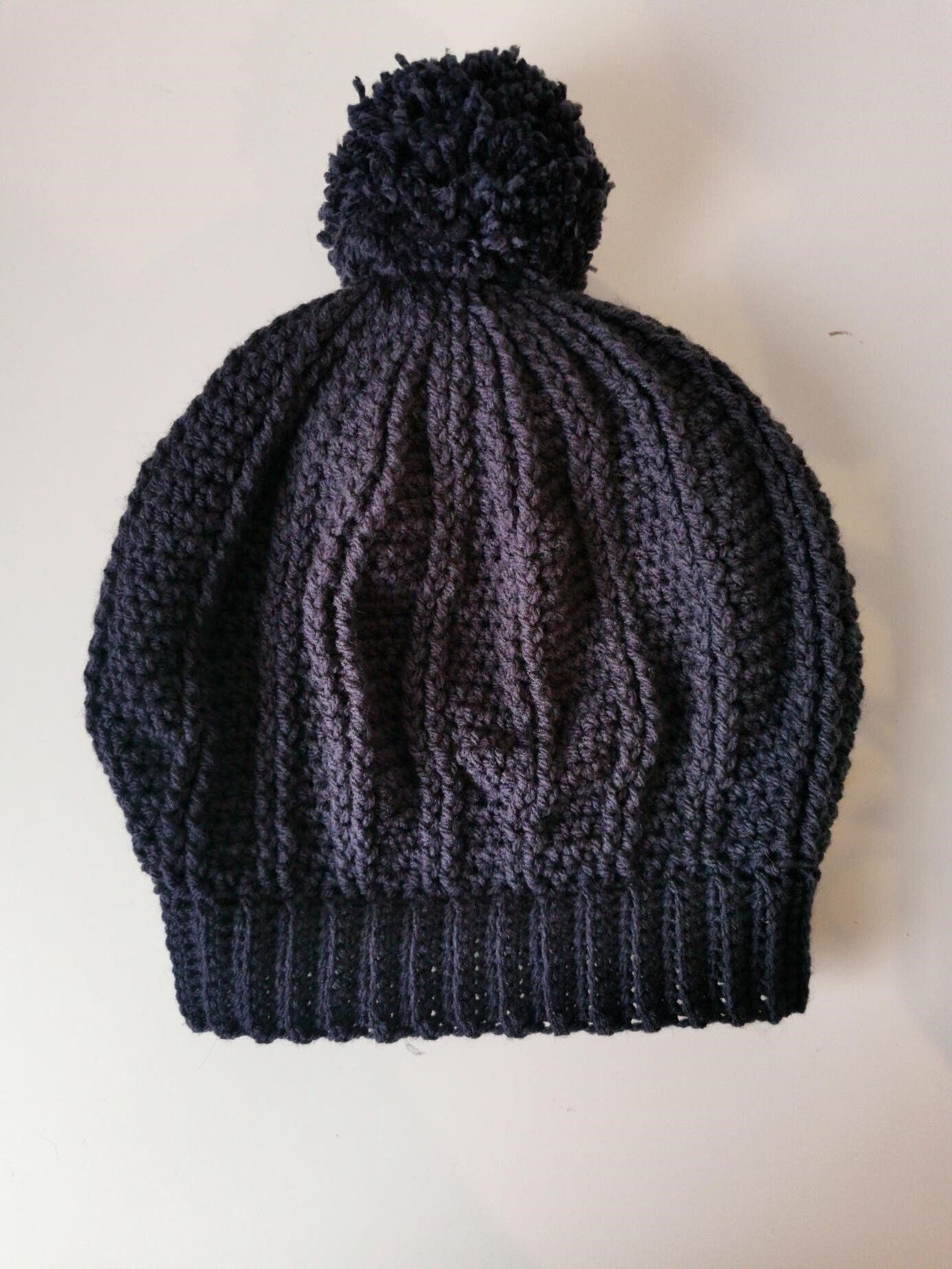 Slouchy Beret Beanie Crochet Pattern PDF