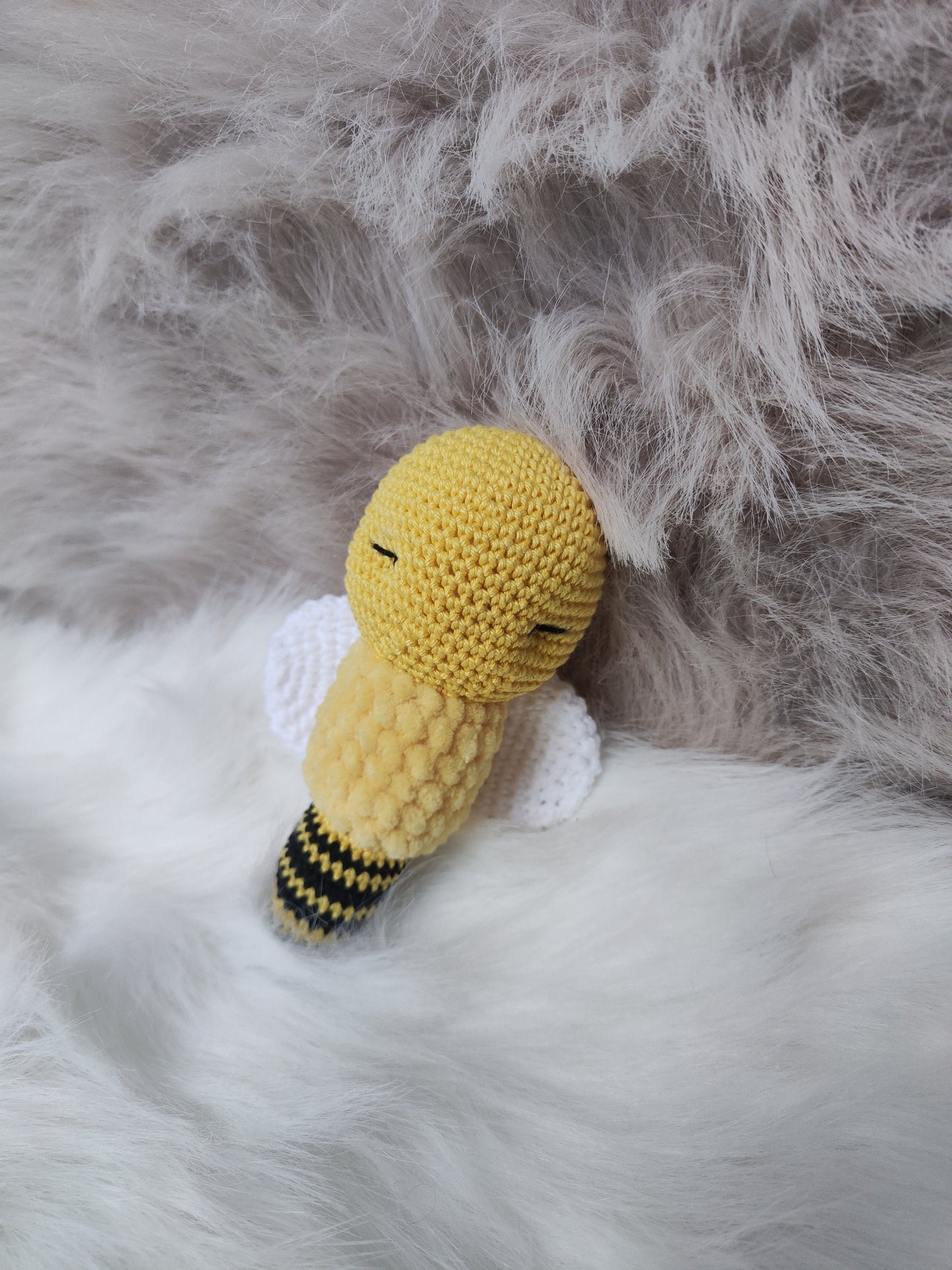 Bee Baby Rattle Crochet Pattern PDF