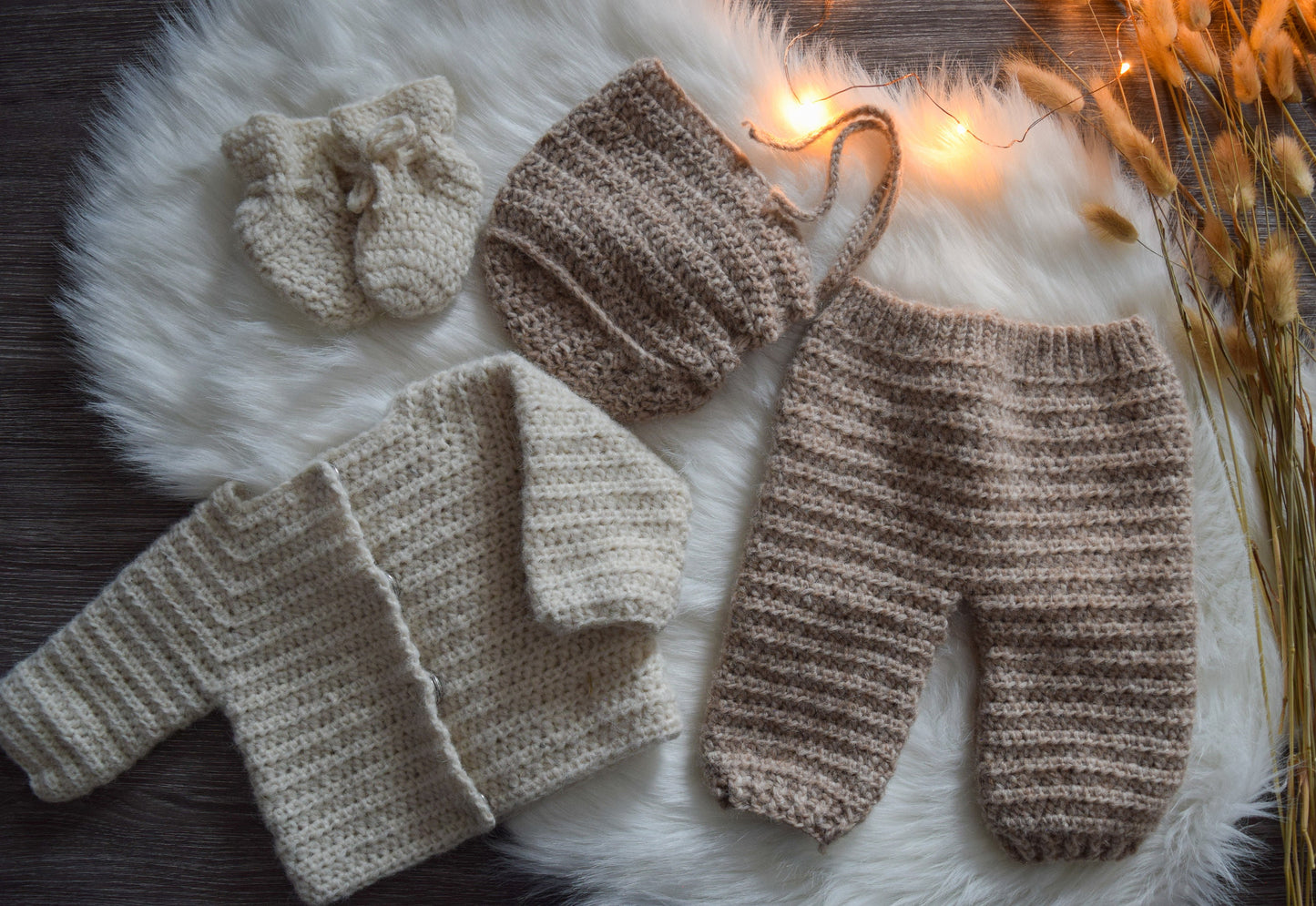 Simple Baby Cardigan Crochet Pattern PDF