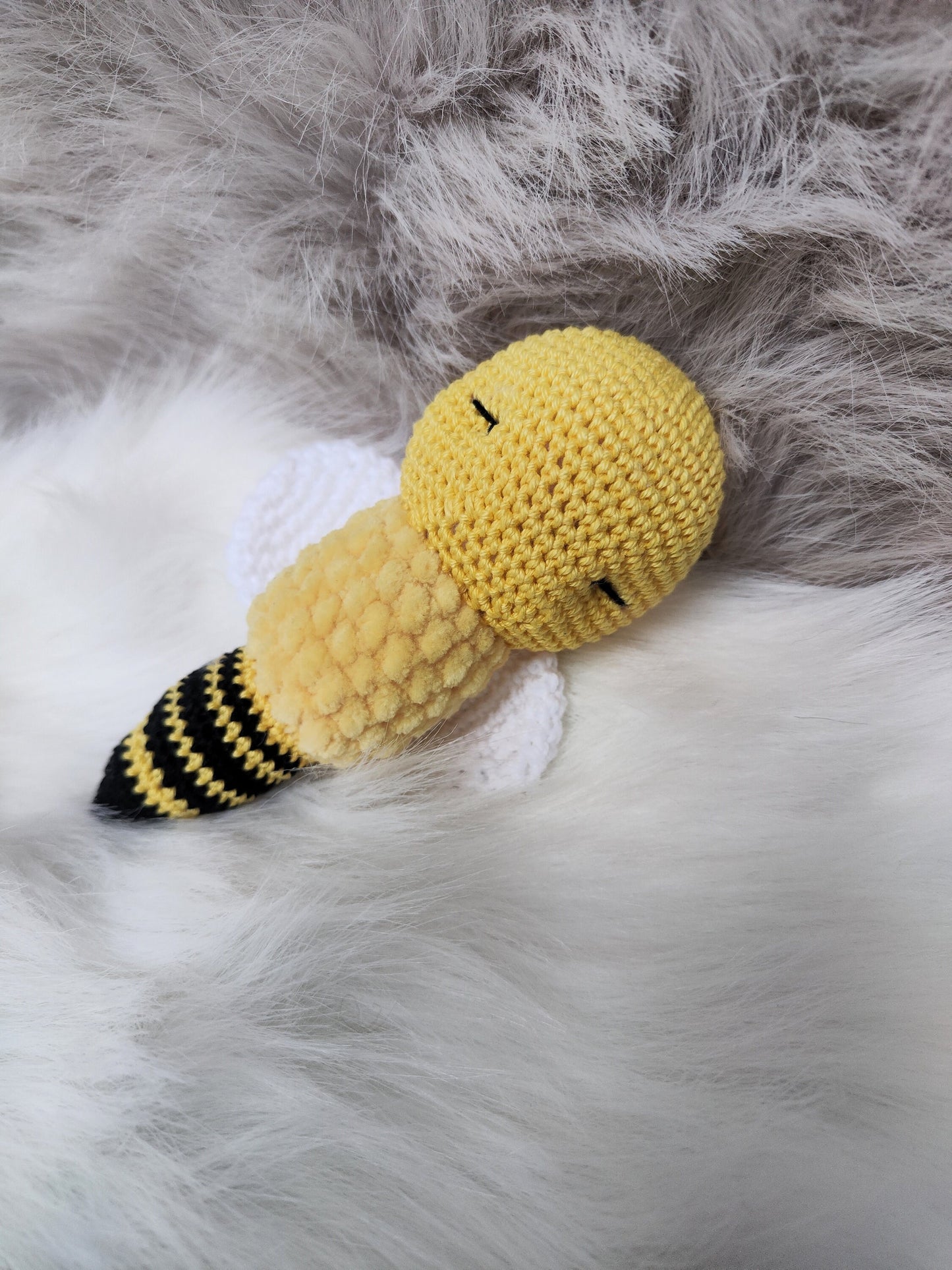 Bee Baby Rattle Crochet Pattern PDF