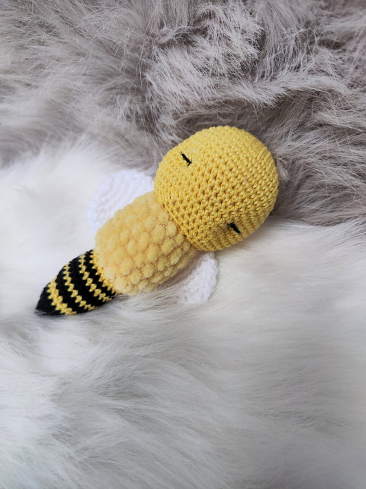 Bee Baby Rattle Crochet Pattern PDF