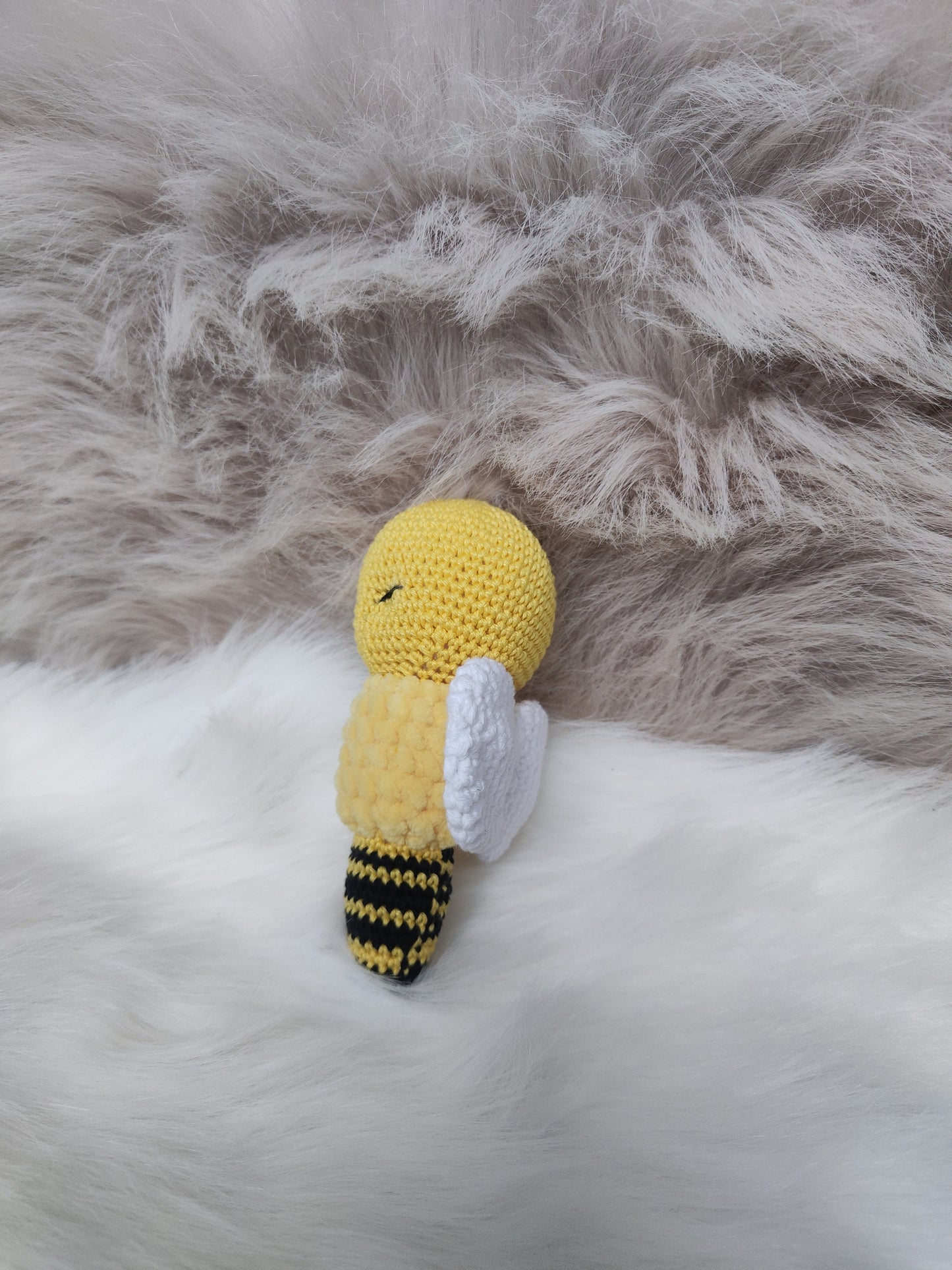 Bee Baby Rattle Crochet Pattern PDF
