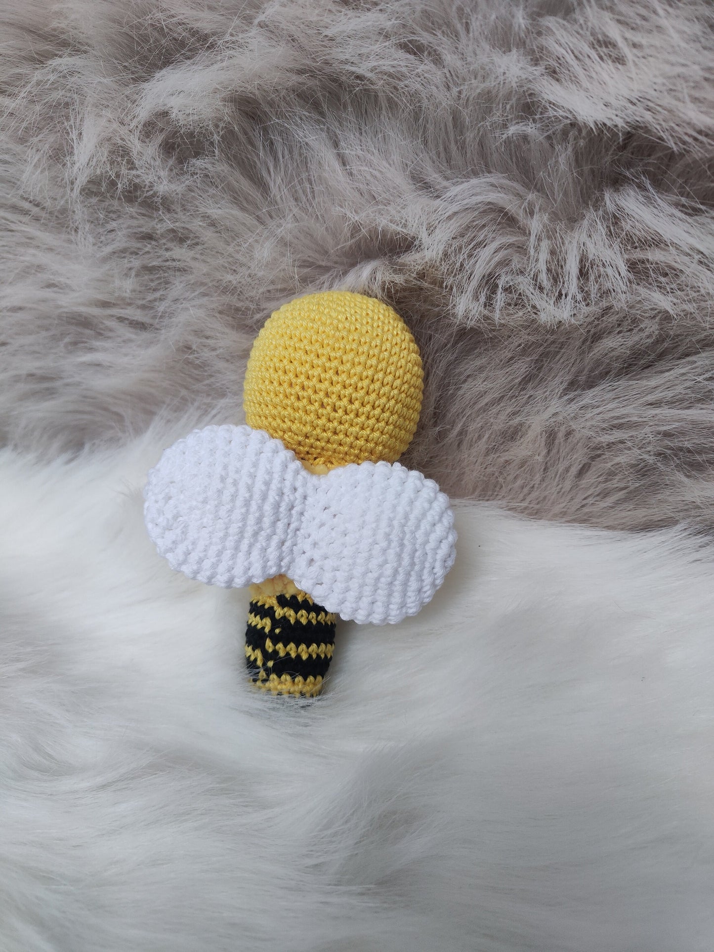 Bee Baby Rattle Crochet Pattern PDF