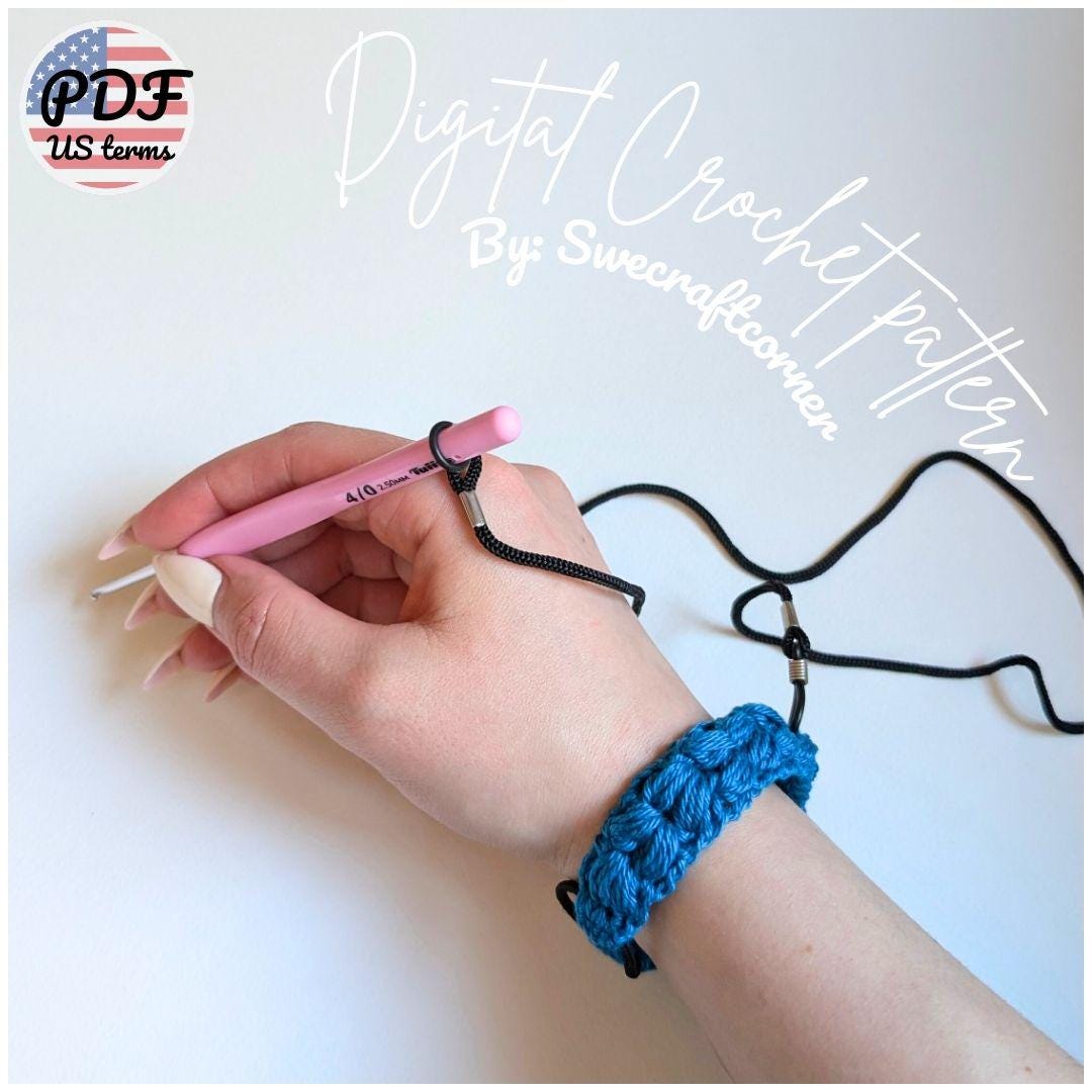 Crochet Hook Bracelet Pattern PDF