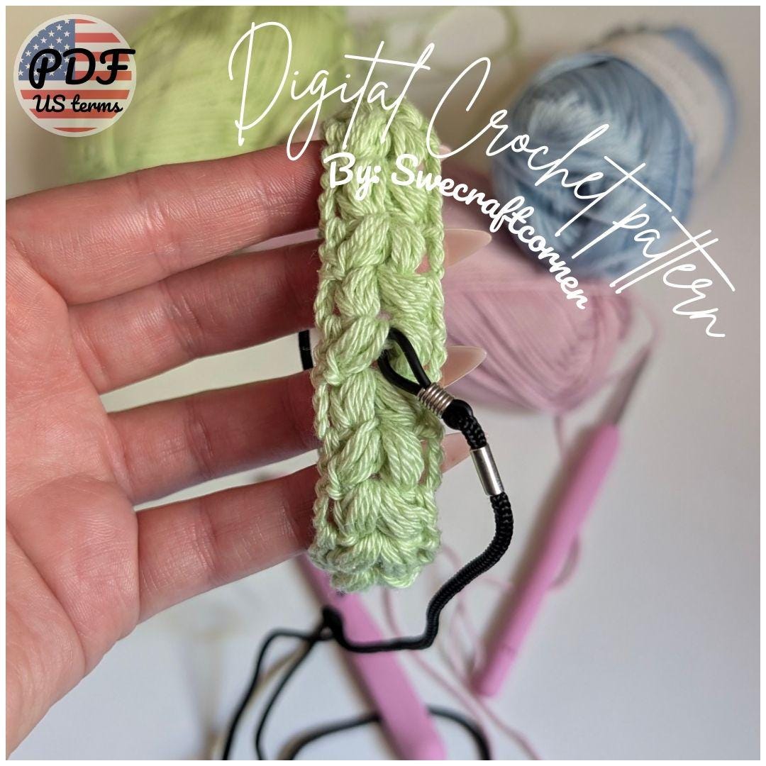 Crochet Hook Bracelet Pattern PDF