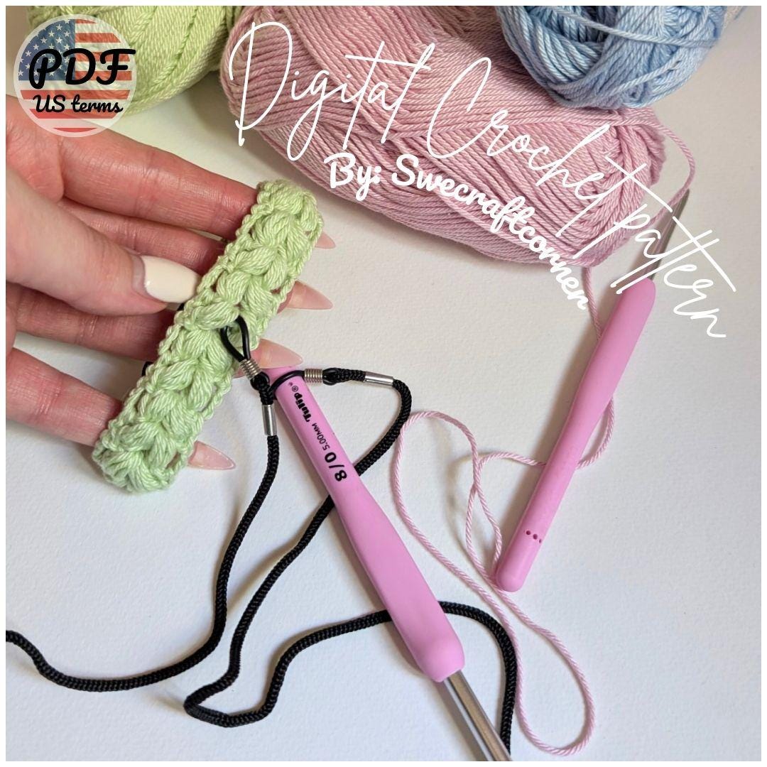 Crochet Hook Bracelet Pattern PDF