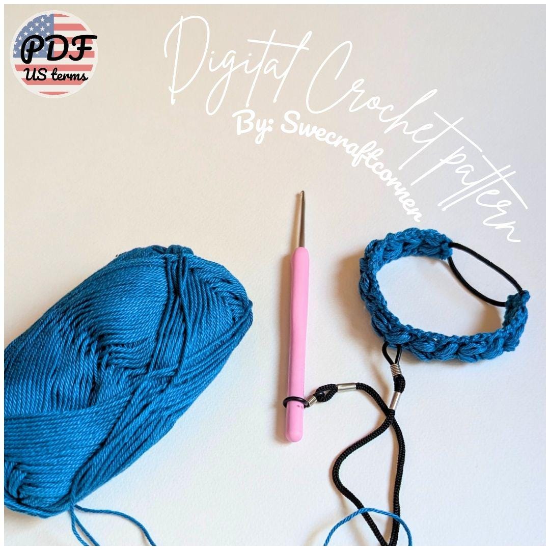 Crochet Hook Bracelet Pattern PDF