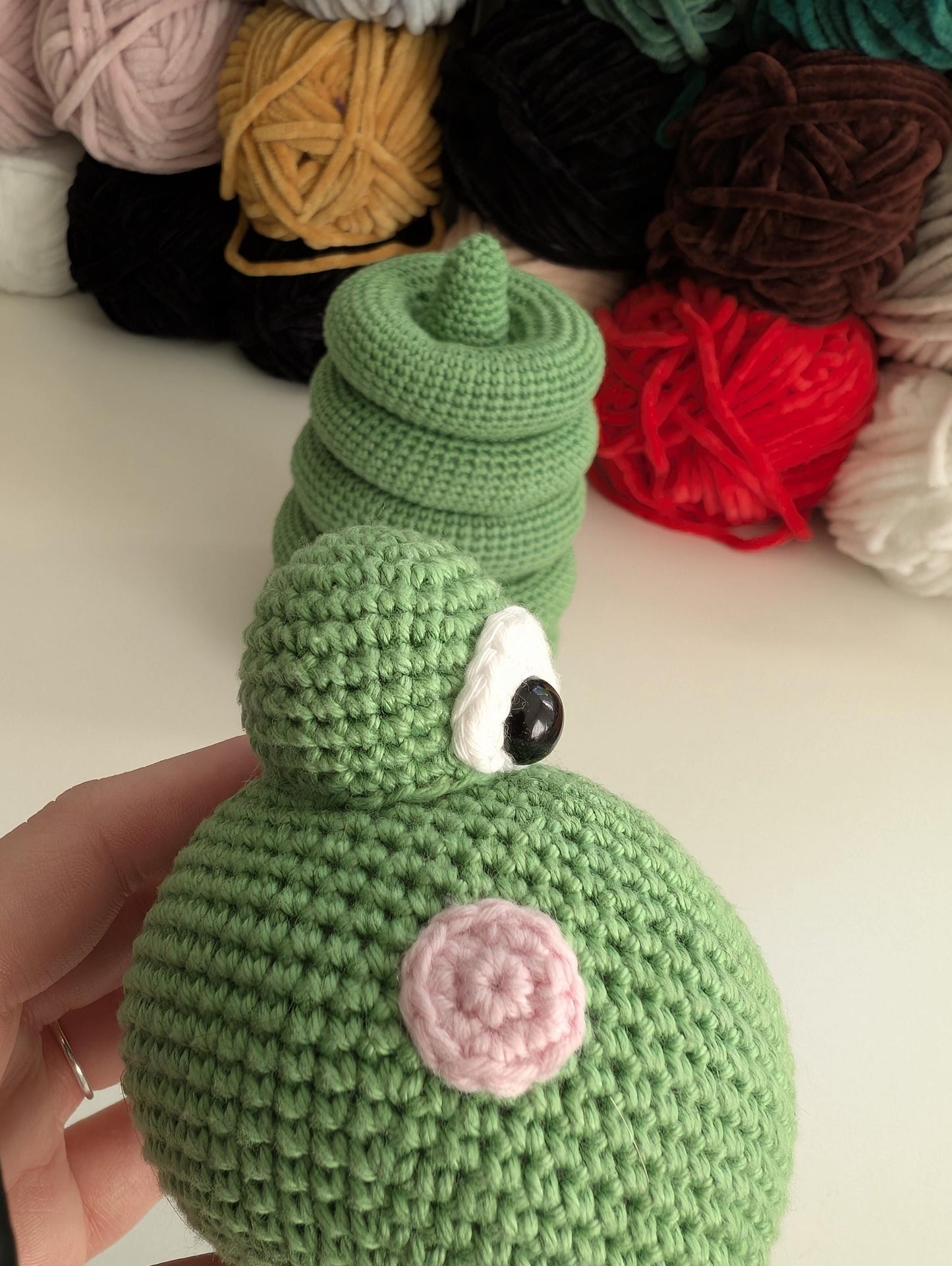 Frog Stacking Toy Crochet Pattern PDF