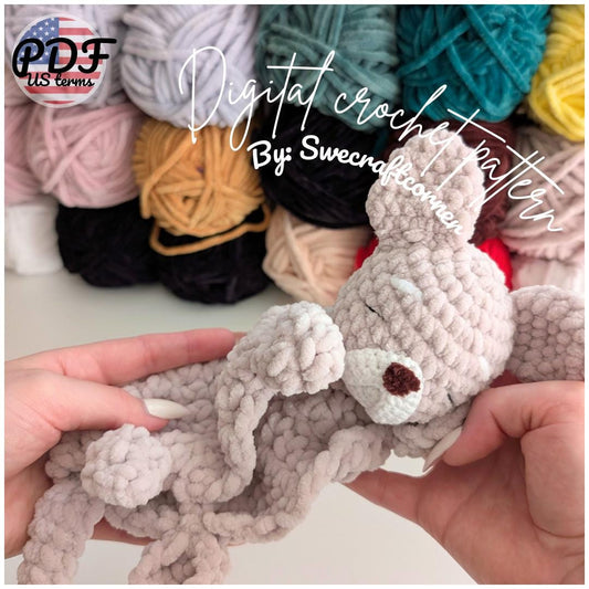 Bulldog Lovey Crochet Pattern PDF