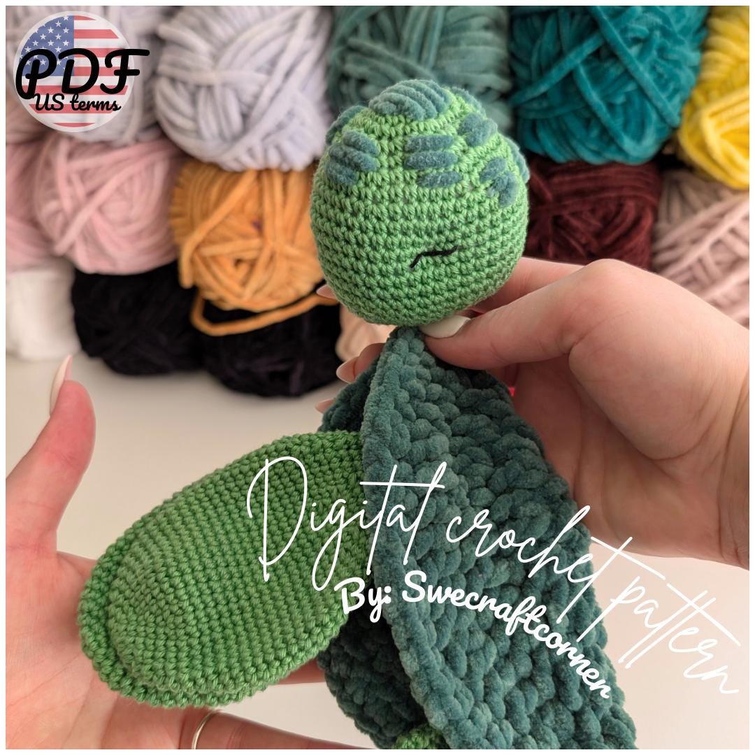 Turtle Baby Lovey Crochet Pattern PDF