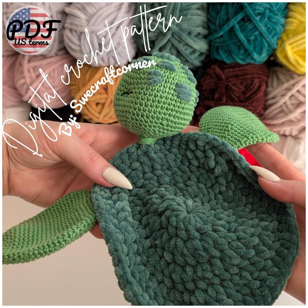 Turtle Baby Lovey Crochet Pattern PDF