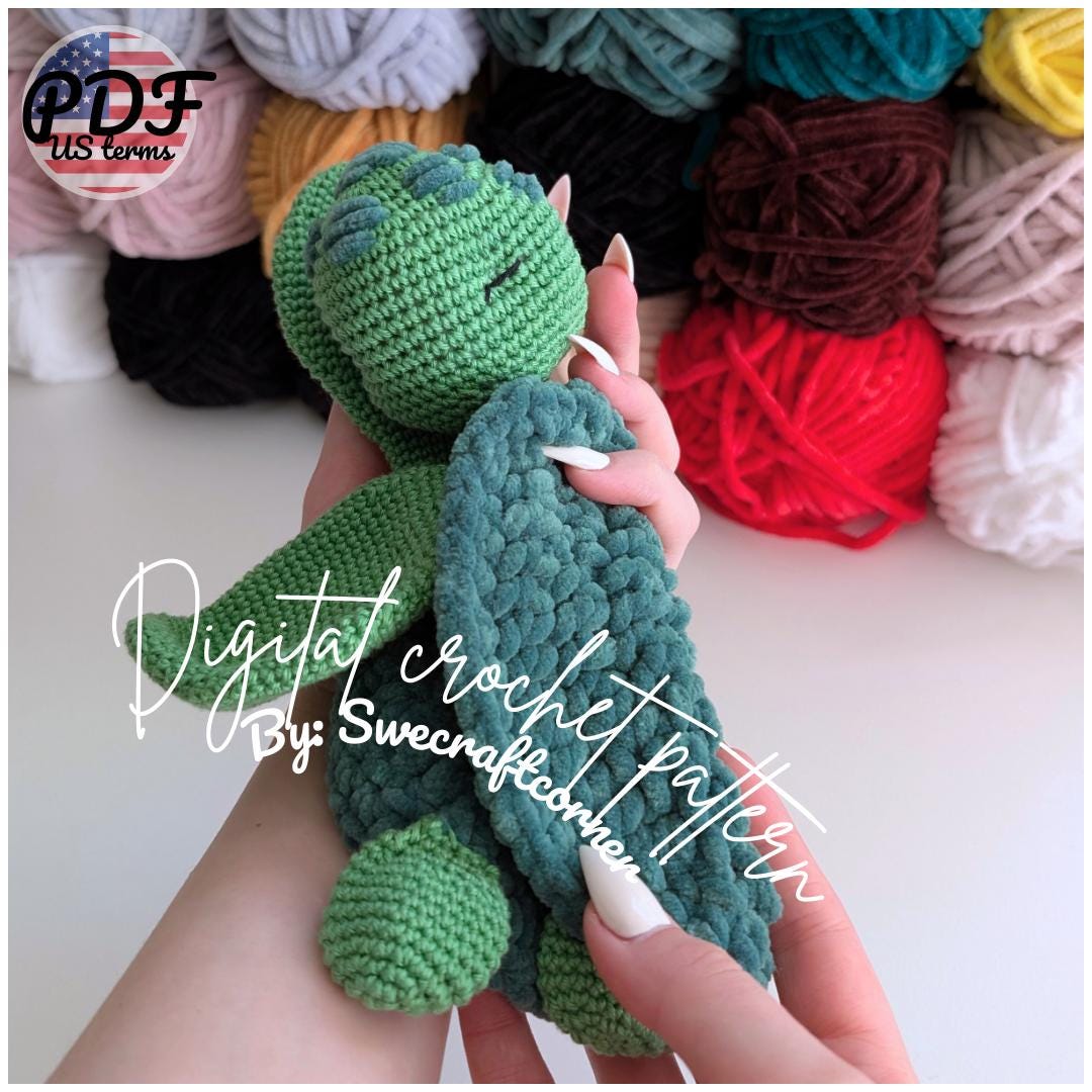 Turtle Baby Lovey Crochet Pattern PDF
