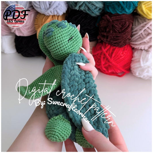 Turtle Baby Lovey Crochet Pattern PDF