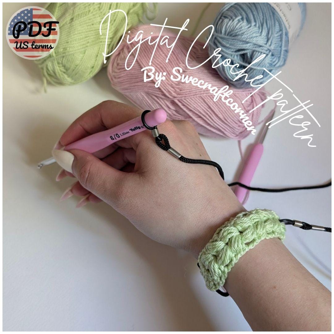 Crochet Hook Bracelet Pattern PDF
