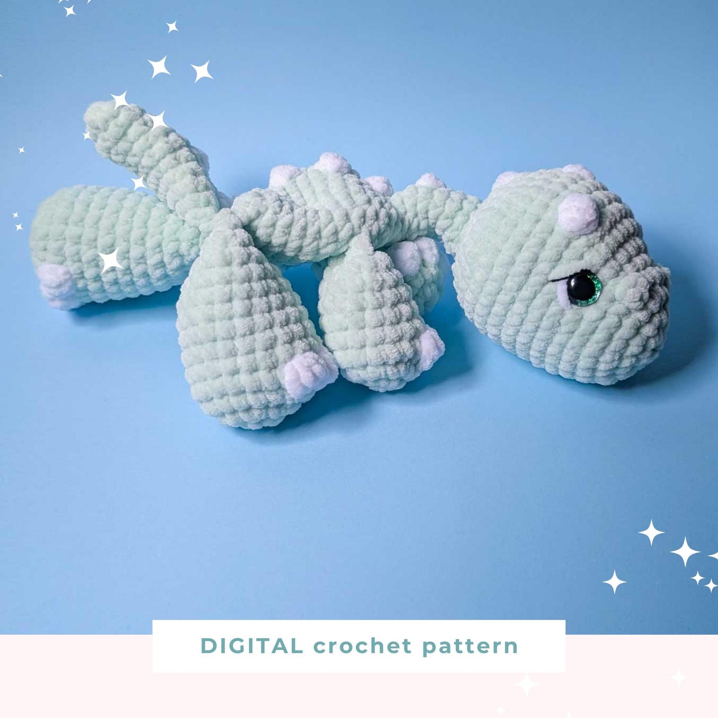 Dinosaur Lovey Crochet Pattern PDF