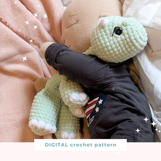 Dinosaur Lovey Crochet Pattern PDF