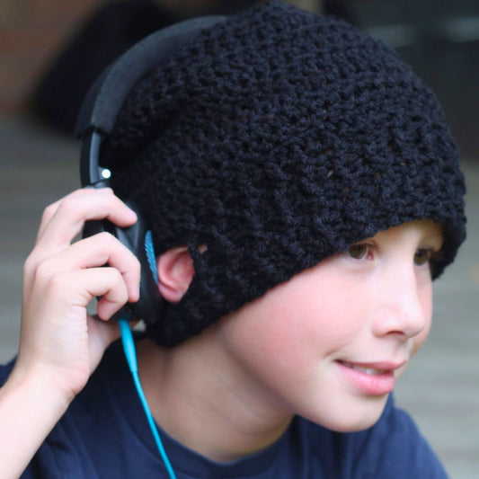 Feel the Beat Beanie Crochet Pattern PDF