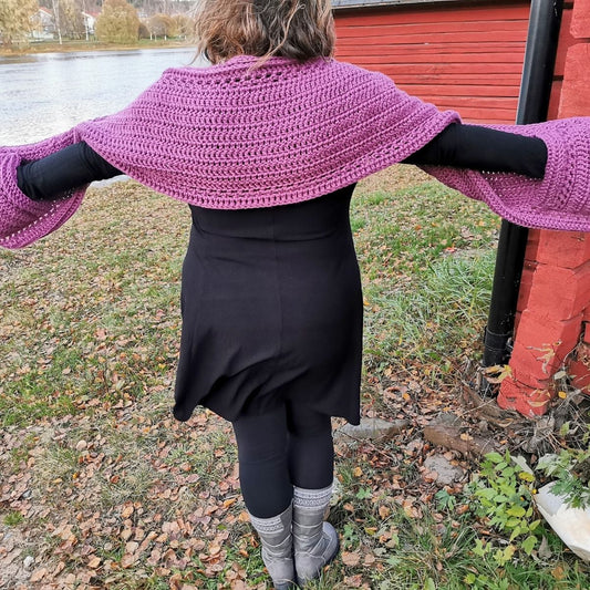 Molly Pocket Shawl Crochet Pattern PDF